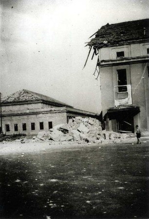 Zerstörungen Zweiter Weltkrieg. Konzerthaus und Ausstellungshalle