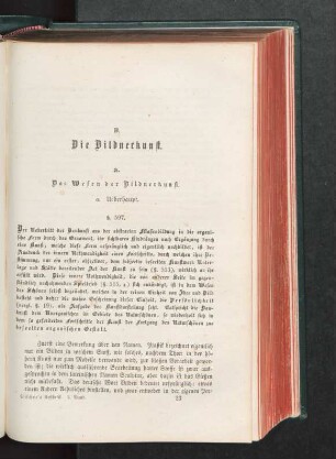 Erste Gattung. Die objective Kunstform oder die bildenden Künste