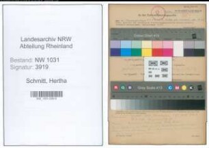 Entnazifizierung Hertha Schmitt , geb. 17.12.1906 ()