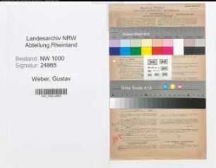 Entnazifizierung Gustav Weber, geb. 08.07.1880 (Kaufmann)