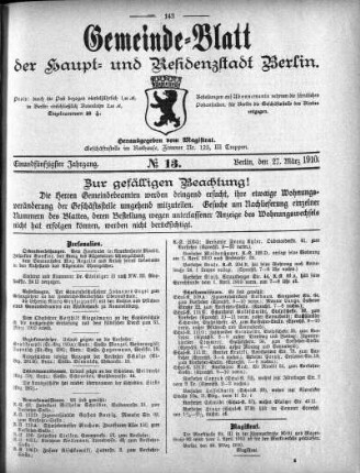 1910,13: No. 13, 27. März 1910