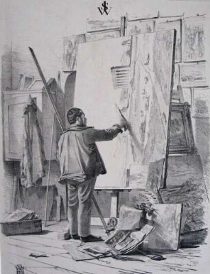 Johann Wilhelm Schirmer in seinem Atelier