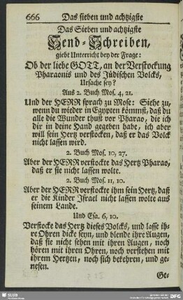 Das Sieben und achtzigste Send-Schreiben