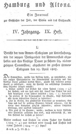 IV. Jahrgang. IX. Heft