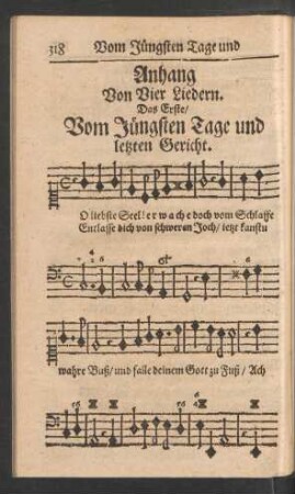 Das Erste/ Vom Jüngsten Tage und letzten Gericht.