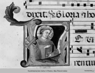 Initiale L mit dem Heiligen Laurentius - Proprium de tempore