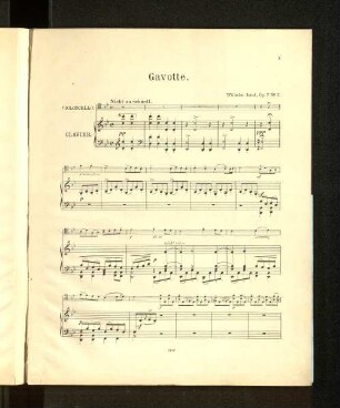 Gavotte. [Piano]