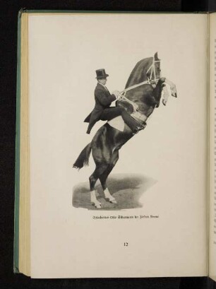 Schulreiter Otto Schumann im Zirkus Krone