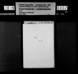 Allmanden und Realgemeinderechte zu Vellberg und in den Teilgemeinden Eschenau mit Merkelbach und Schneckenweiler, Talheim