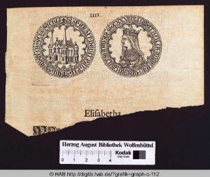 Münze mit dem Bildnis Elisabethas