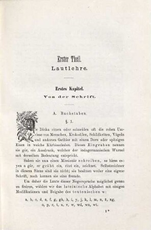 Die Dinka-Sprache in Central-Africa : Kurze Grammatik, Text und Wörterbuch