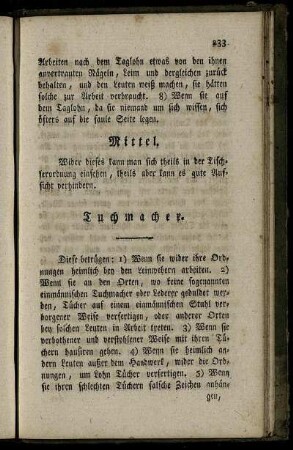 Tuchmacher. - Zwirnhändler.