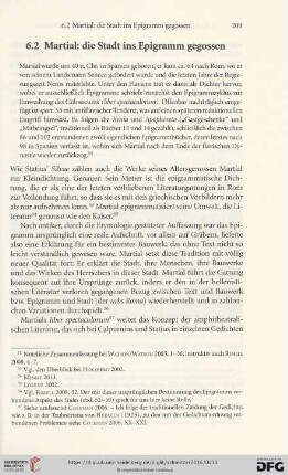 6.2 Martial: die Stadt ins Epigramm gegossen