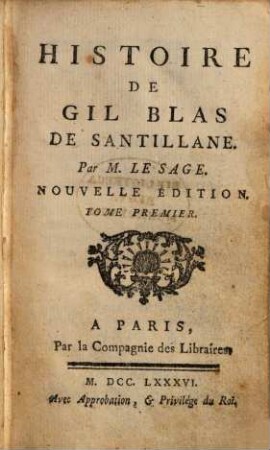 Histoire de Gil-Blas de Santillane, 1