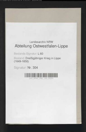 Kriegskontributionen und sonstige Leistungen (Fourage, Servisgelder, Reise- und Kostgelder etc. ) 1644-1646