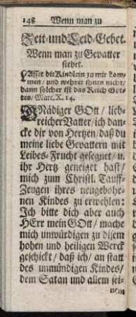 Zeit- und Leid-Gebet.