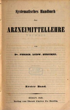 Systematisches Handbuch der Arzneimittellehre, 1