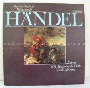 Schallplatte mit Aufnahmen von Georg Friedrich Händel, Plattenhülle