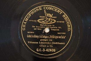 Gebet des Königs Salomon aus "Die Königin von Saba" / [Musik: Karl Goldmark. Text: Salomon Hermann von Mosenthal]