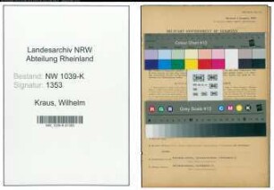 Entnazifizierung Wilhelm Kraus , geb. 26.09.1895 (Bankangestellter)