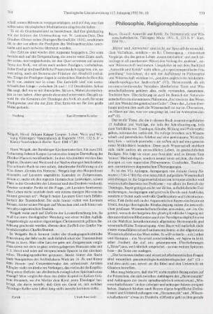 769 [Rezension] Weigelt, Horst, Johann Kaspar Lavater