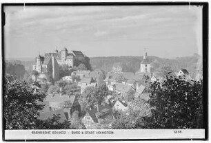 Sächsische Schweiz. Burg und Stadt Hohnstein