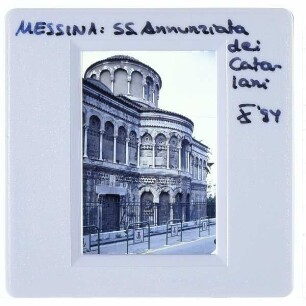 Messina, Santissima Annunziata dei Catalani : Fassade Apsis