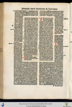 Prologus Sancti Hieronymi.