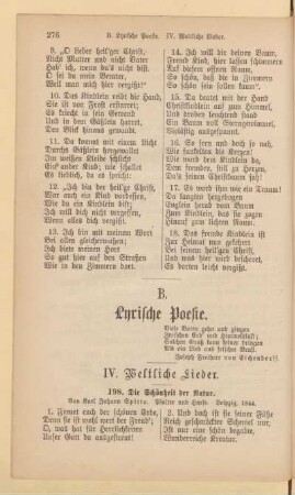 IV. Weltliche Lieder