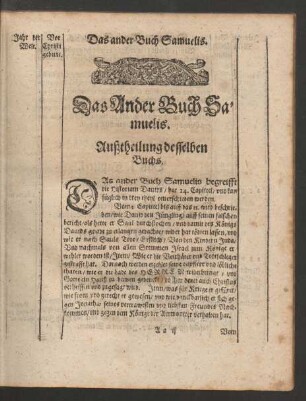 Das Ander Buch Samuelis.