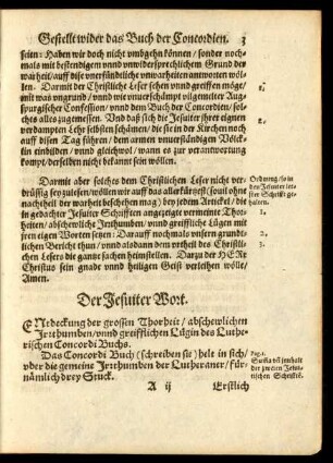 Der Jesuiter Wort.