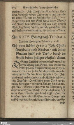 Am XXIV. Sontag nach Trinitatis