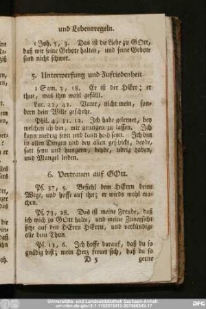 6. Vertrauen auf Gott.