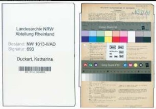 Entnazifizierung Katharina Duckart , geb. 18.08.1900 (Angestellte)