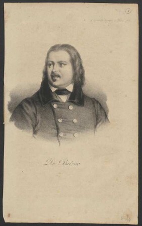 [Bildnis Honoré de Balzac] : De Balzac