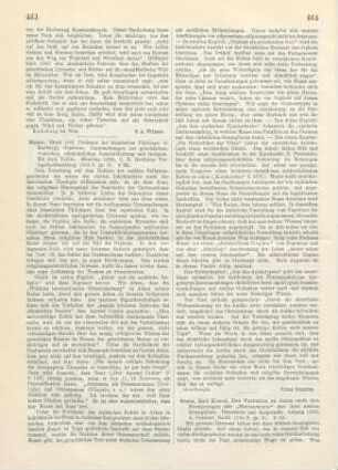 464-466 [Rezension] Das Verhalten zu Jesus