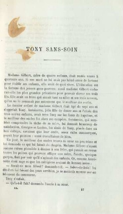 Tony sans-soin