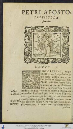PETRI APOSTOLI EPISTOLA secunda