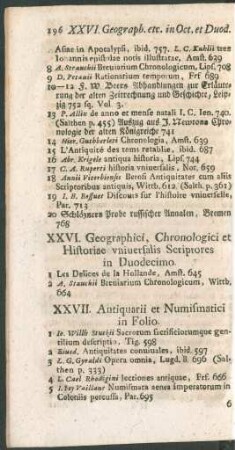 XXVII. Antiquarii et Numismatici