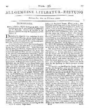 Andreossy, A. F.: Histoire du canal du Midi connu précidement sous le nom de canal de Languedoc. Paris: Dufart 1800