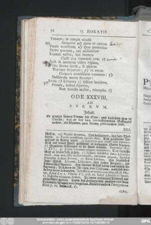 Ode XXXVIII. Ad Puerum.