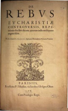 De rebus eucharistiae controversis repetitiones X