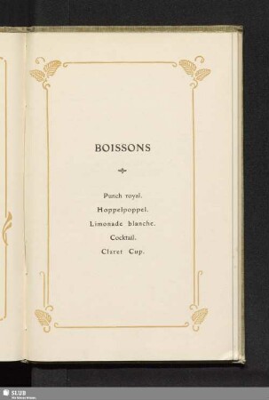 Boissons