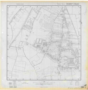 Deutsche Grundkarte, Blatt Düsseldorf-Lohausen, 1952