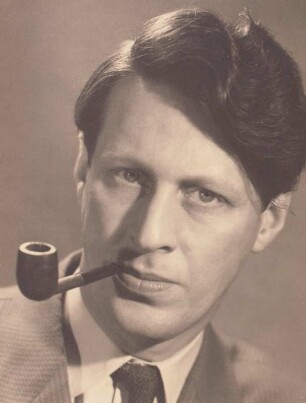 Porträt Stephan Hermlin (1915-1997; Schriftsteller). Fotografie 1955. Dresden: Deutsche Fotothek