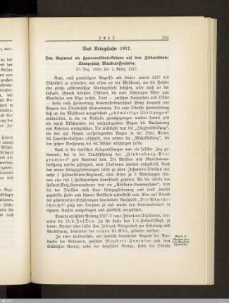 Das Kriegsjahr 1917