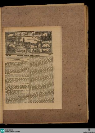 Badische Landes-Zeitung, Badisches Unterhaltungsblatt, Nr. 210