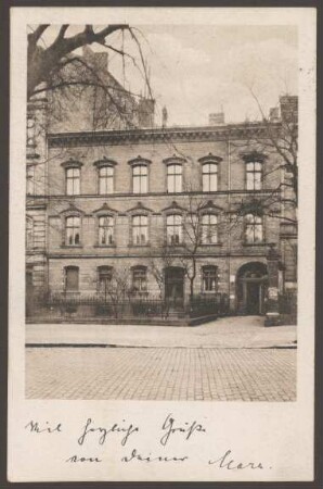 Ansichtskarte Rektorendienstwohnung Volksschule Berlin, Tempelhofer Ufer 20 [1/2]