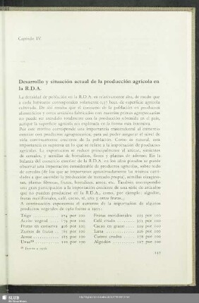 Capitulo IV. Desarrollo y situación actual de la producción agricola en la R.D.A.