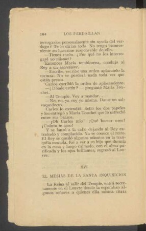 XVI - El mesías de la Santa Inquisición